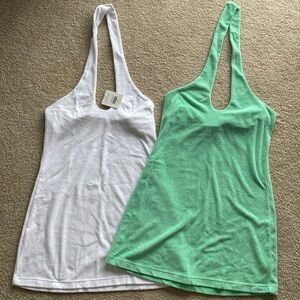 Fabletics Island Terry Halter Dresses